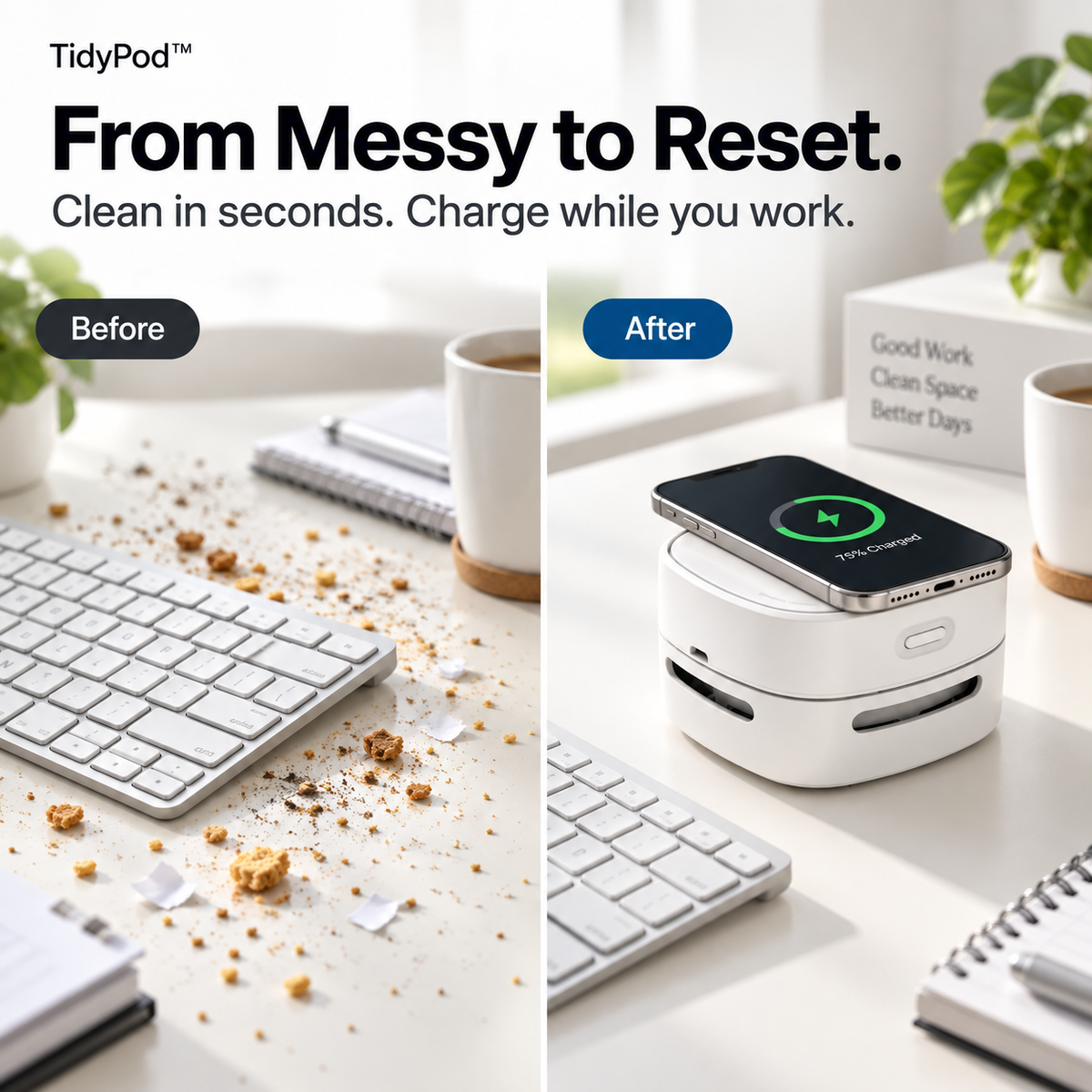For Messes Too Small for the Vacuum.